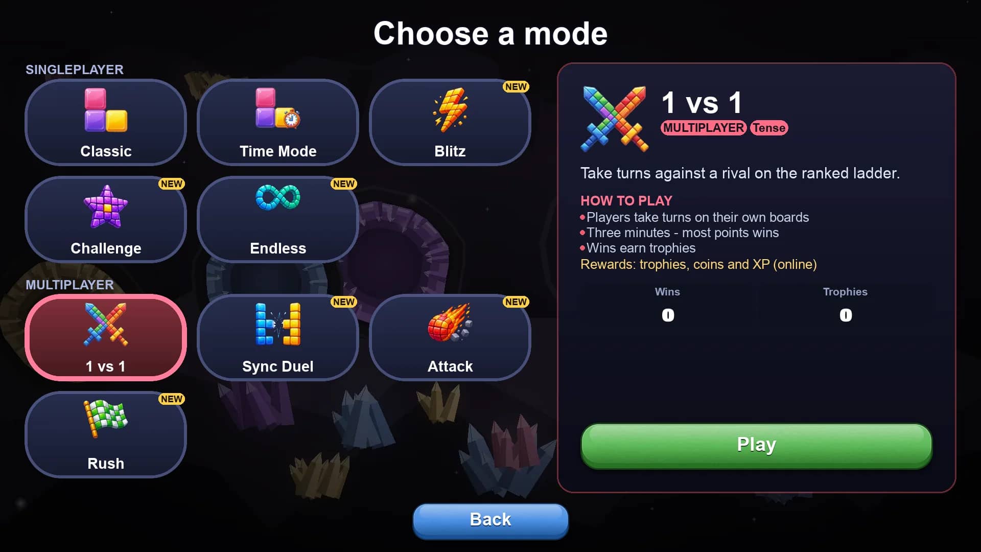 Choosing a mode